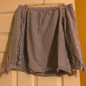 Vineyard Vines- Gingham off the shoulder top